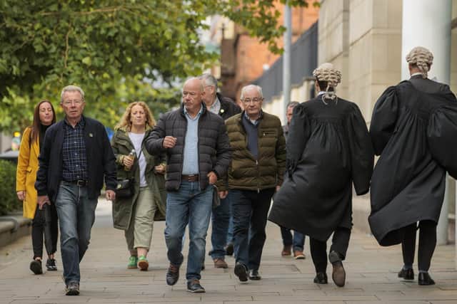 Brothers of William McKinney, who was shot dead on Bloody Sunday, attended Belfast Crown Court on Thursday. (Liam McBurney/PA)