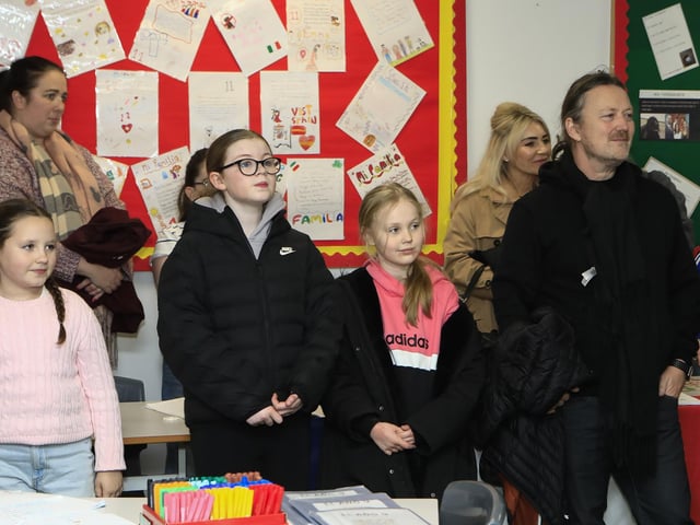 Parents with their children at the St. Cecilia’s College Open Night. (Photo - Tom Heaney, nwpresspics)