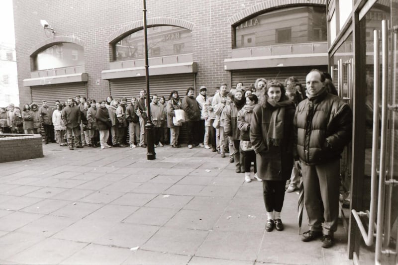Queuing for Garth Brooks tickets at the Richmond Centre, autumn 1993.