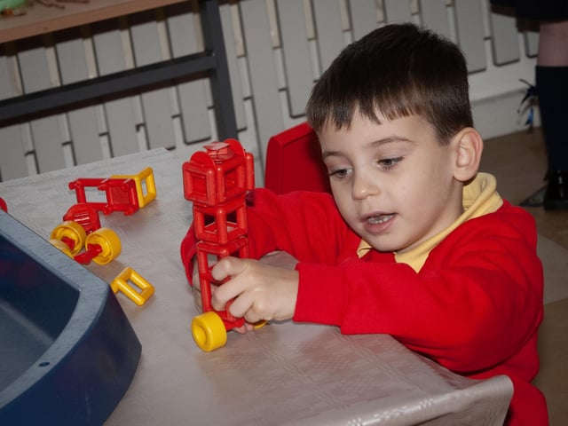 Primary 1 pupil Aodhan singing and playing.:.