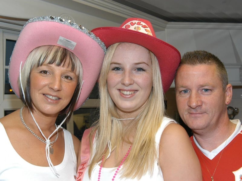 Colleen Doherty's party with her 'crazy cow girls.'