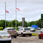 Accident blackspot: Caw Roundabout. (File picture). DER2717GS006