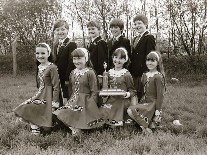 Winners and participants at Feis Dhoire Cholmcille back in 1984.