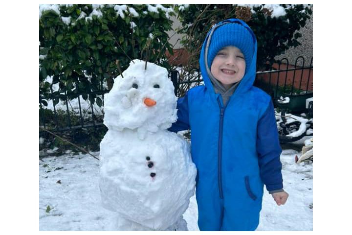 Meet Snowy the Snowman. Photo: Orla Ó hÉilí