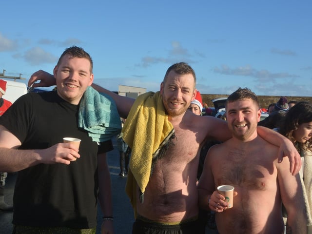 Malin Head St Stephen's Day Swim in aid of Malin Head Community Association Ltd and Ronald McDonald House. Pictures: Malin Head Community on Facebook:Malin Head St Stephen's Day Swim
