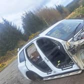 The Audi Q7, which was stripped of its parts and found in Donegal.