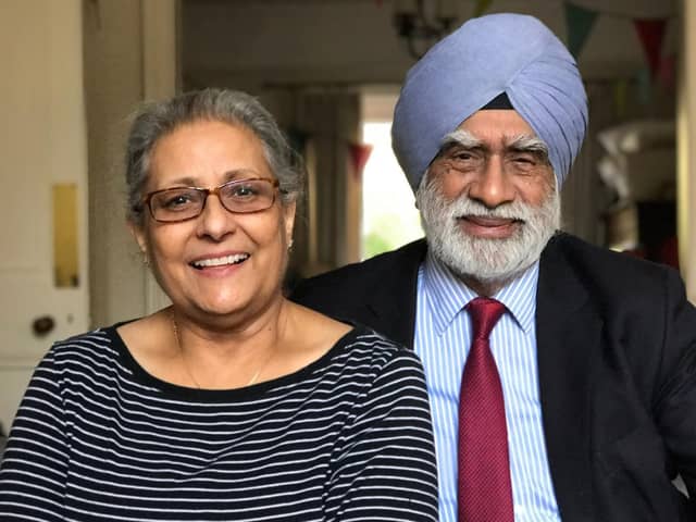 The late Dr. Kanwarjit Singh Panesar with his wife Iqbal Kaur
