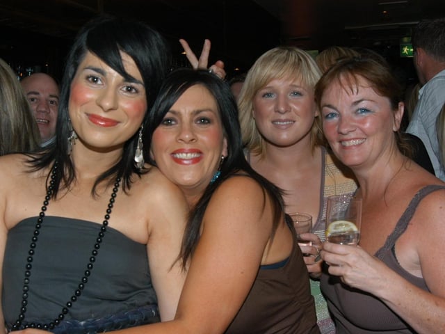 Haley out for a party with friends.