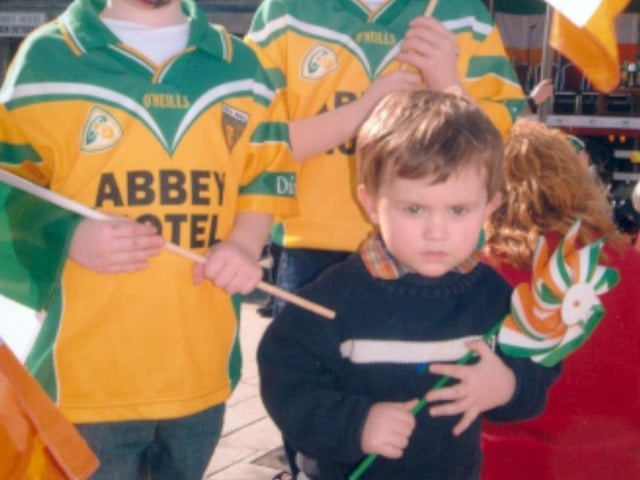 St Patrick's Day celebrations in Donegal Town in 2003:.