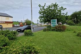 The border at Bridgend between Derry and Donegal.