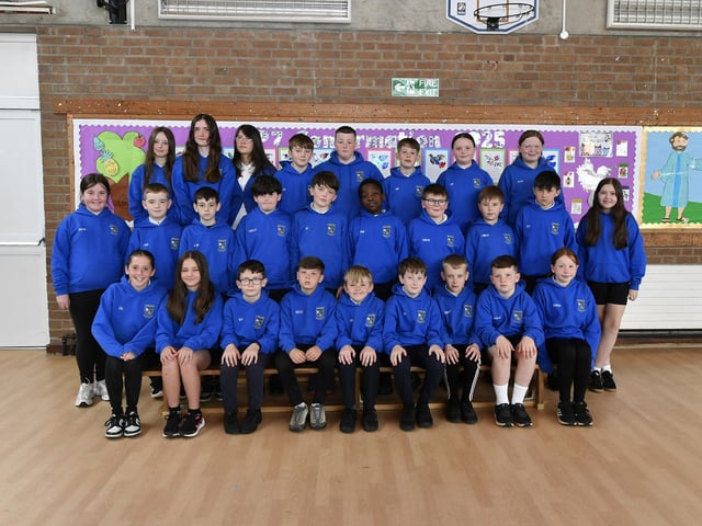 Mrs O’Hagan’s P7 class at Chapel Road Primary School.