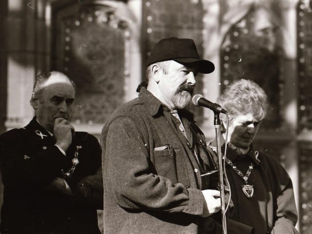 Peace Vigil at the Guildhall during 1996.