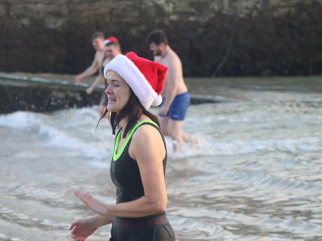Malin Head Community Christmas Day Swim at Portmor Beach.