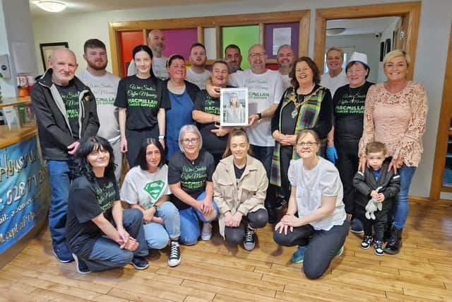 Sadie's family and colleagues with Mayor of Derry City & Strabane District Patricia Logue.