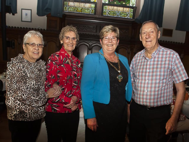 Deputy Mayor Angela Dobbins pictured with Kathleen Monagle, Mary Harrigan and Christy McMonagle on Wednesday.