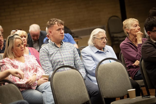 Sinn Féin's Sandra Duffy and Padraig Delargy pictured with Mary Nelis and Daisy Mules pictured at Wednesday's Féile 23 event 'Was There A Derry Influence in the GFA?'