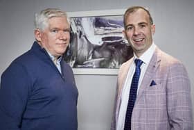 Pictured at the announcement are Oliver O’Kelly, Managing Director of Acclivity CRM and Niall McCaffrey, Managing Director of ProAptivity ‘The CRM Specialists’. Photo: David Murphy.