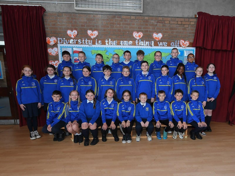 Mrs O’Hagan’s P7 class at Chapel Road Primary School.