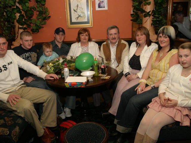 Party celebrations back in 2004: Elizabeth Gallagher.