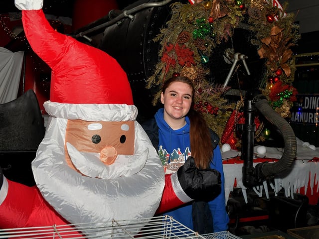 Kidzfarm’s Tammy pictured at the Christmas Wonderland at Destined, organised by the Western Trust Children’s Disability Team and the Destined Team. Photo: George Sweeney