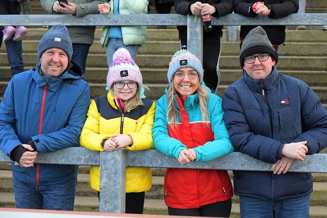 Fans at Derry’s game against Dublin, in Celtic Park, on Saturday. George Sweeney