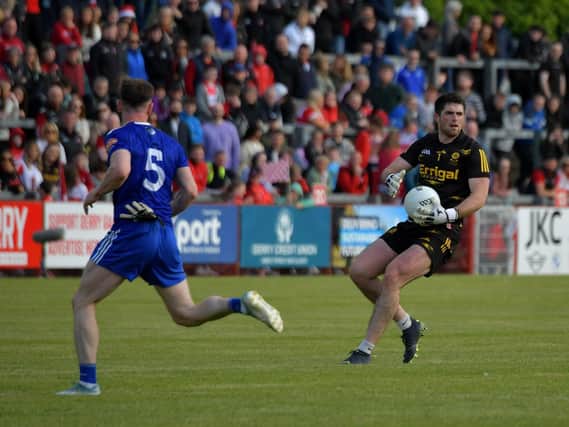 Derry No. 1 Odhran Lynch is enjoying life under Mickey Harte. Photo: George Sweeney. DER2321GS – 171
