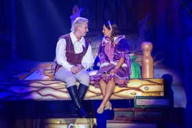 Jack (Dylan Reid) and Jill (Corrie Earley) produce brilliant performances in Jack and the Beanstalk at the Millennium Forum.