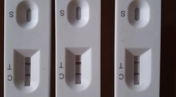 Positive COVID tests.