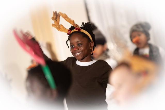Nii – the amazing Rudolph the Red Nosed Reindeer pictured during the Christmas scene at Model PS.