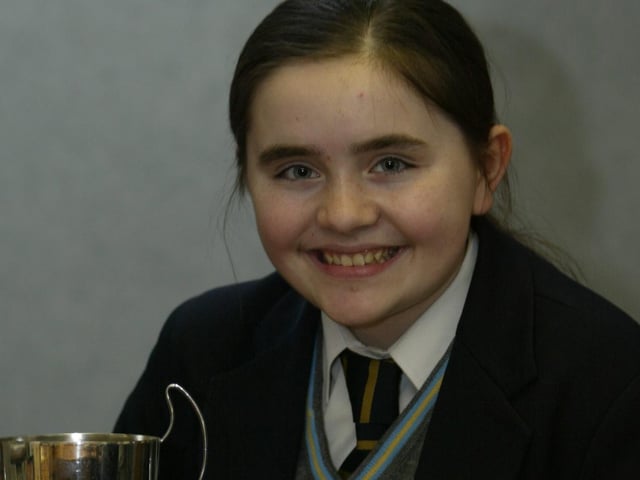 Christina Tedders from the City Academy, winner of the most promising violinist at Moville Feis.  (1605JB29)