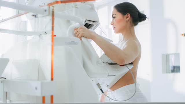 Breast cancer screening programmes were paused in March due to the coronavirus pandemic, and although the service is up and running again, almost one million women in the UK have now missed mammograms (Photo: Shutterstock)