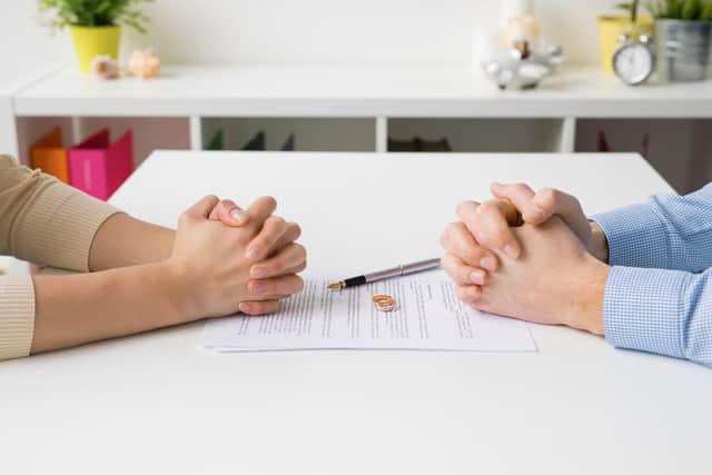 The coronavirus pandemic is said to be creating a strain on many relationships, with a rise in internet searches surrounding divorce proceedings, according to Citizens Advice (Photo: Shutterstock)