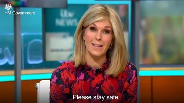 The morning presenter urged the public to "please stay safe" (Photo: UK Government)