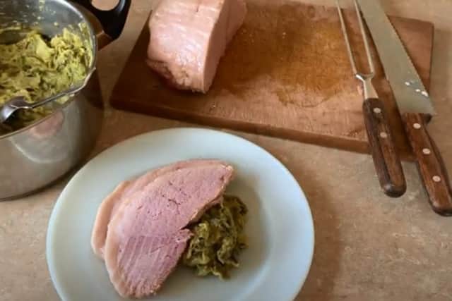 A hearty dish of cabbage and bacon from chef John Crowe.