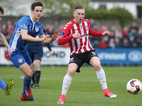 Derry City striker, Ronan Curtis got the Candystripes back on terms at Maginn Park with a superb curling effort in the first half.