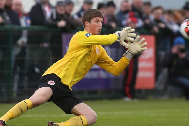 St Pat's keeper, Conor O'Malley was in inspired form for the visitors in the first half.