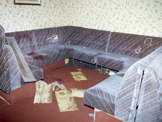 The interior of the Rising Sun bar in Greysteel, Derry, where UFF gunmen carried out a massacre, killing seven people.