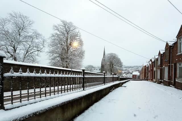 Some schools in Derry had to close because of the snow.