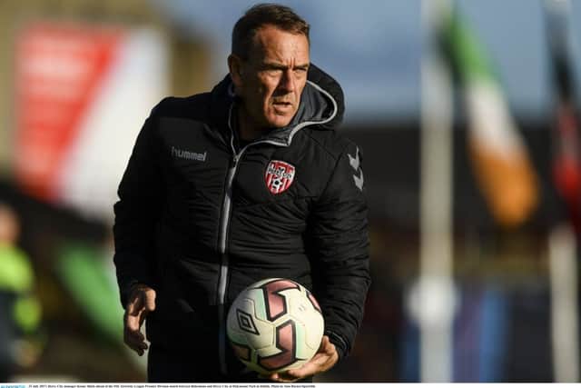 COME DINE WITH ME . . . Derry City manager Kenny Shiels is looking for the right ingredients for his 2018 squad.