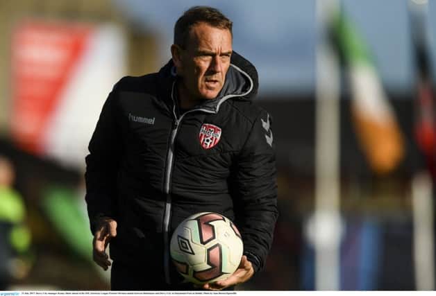 COME DINE WITH ME . . . Derry City manager Kenny Shiels is looking for the right ingredients for his 2018 squad.