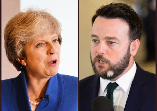 SDLP Leader and Foyle MLA Colum Eastwood has dispatched a memo to Theresa May.