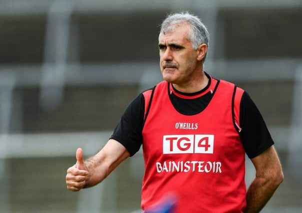 Tyrone Ladies manager Gerry Moane. (Photo by Sam Barnes/Sportsfile).