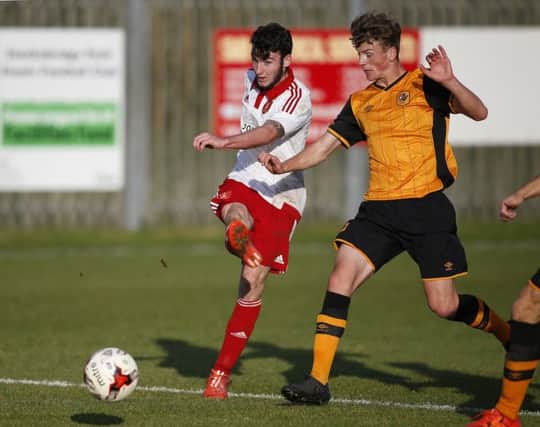 Jamie McDonagh, pictured representing Sheffield Utd's Professional Development squad against Hull City, can't wait to get his Derry City season going.