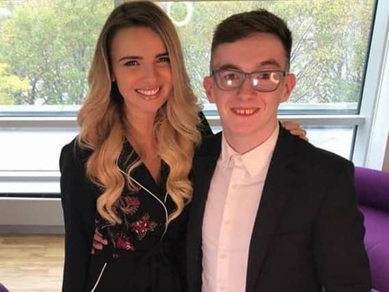 Nadine Coyle pictured with Lewis Nickell.