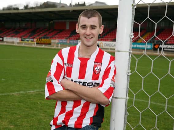 Niall McGinn pictured at the Brandywell during his spell with Derry City F.C.