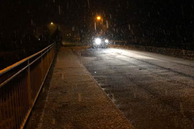 There was heavy snowfall in Derry and Donegal on Wednesday night.