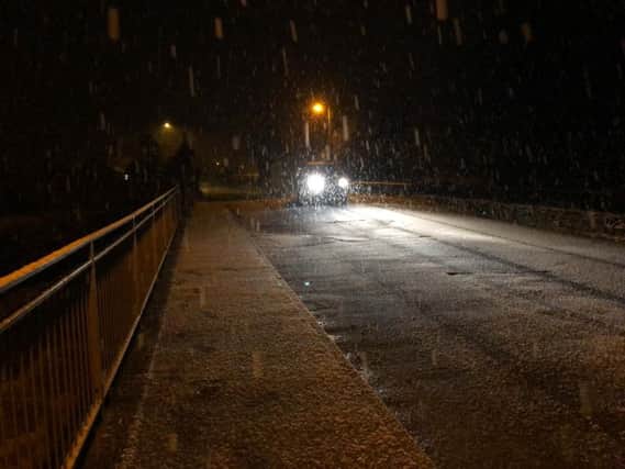 There was heavy snowfall in Derry and Donegal on Wednesday night.