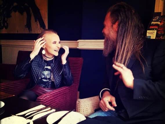 Derry teenager, Alexandra Johnston pictured with actor Ryan Hurst who played Harry 'Opie' Winston in US television series Sons of Anarchy. (Photo: Ryan Hurst/Twitter)