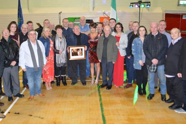 Tony with members of the Shantallow Sinn FÃ©in Cumann (Association)