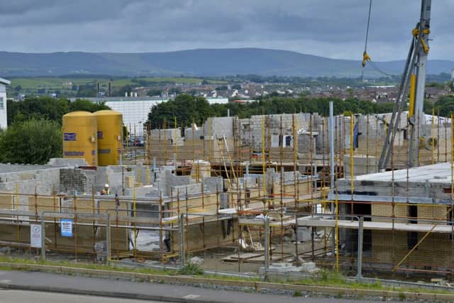 One of the social housing projects currently under construction in Derry. DER3116GS074